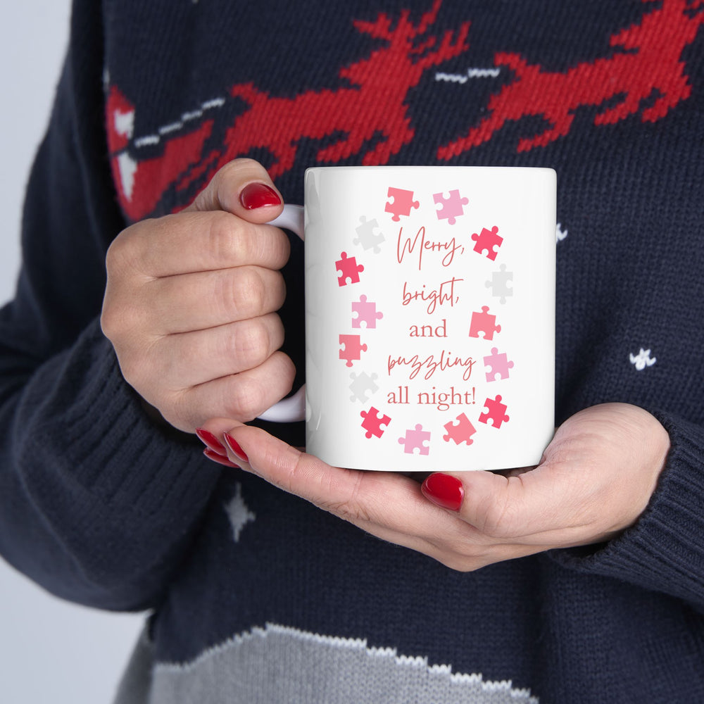 
                  
                    Merry Bright and Puzzling all night Ceramic Mug
                  
                